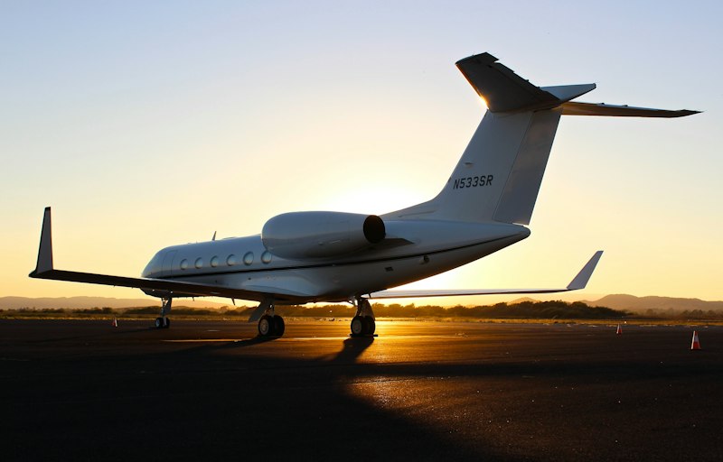 Gulfstream private jet
